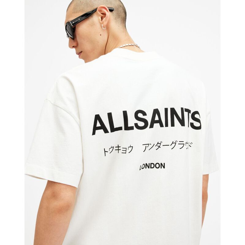 AllSaints Underground Oversized Crew Neck T-Shirt image number 2